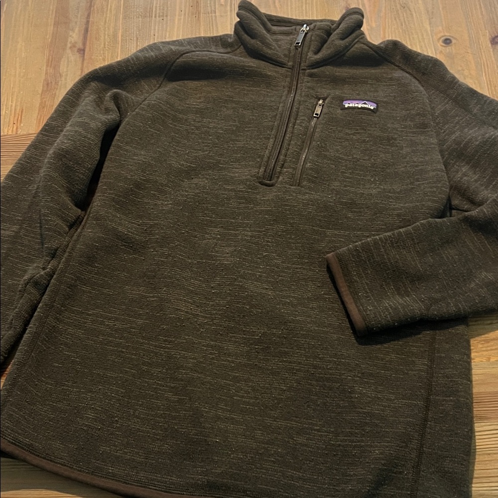 Patagonia Men's Zip-Up Sweater in Dark Brown